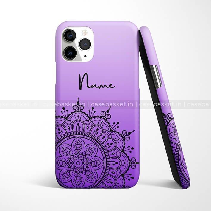 Lavender Purple Mandala Phone Cover - Image 3