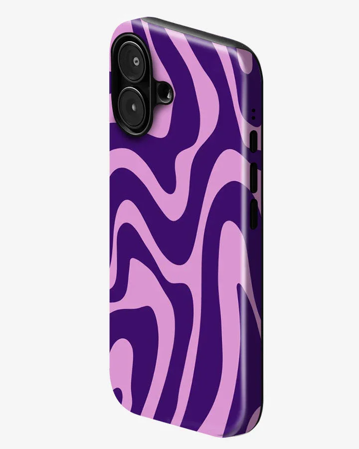 Lavender Waves Glossy Armour Shell Phone Cover - Image 2