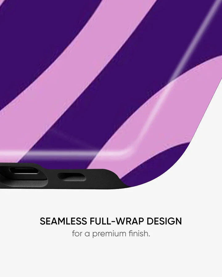 Lavender Waves Glossy Armour Shell Phone Cover - Image 5