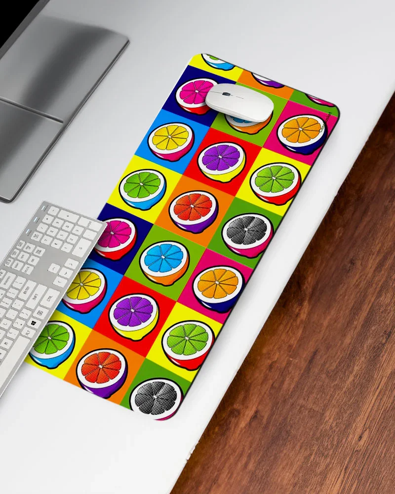 Lemon Pop Print Desk Mat - Image 3