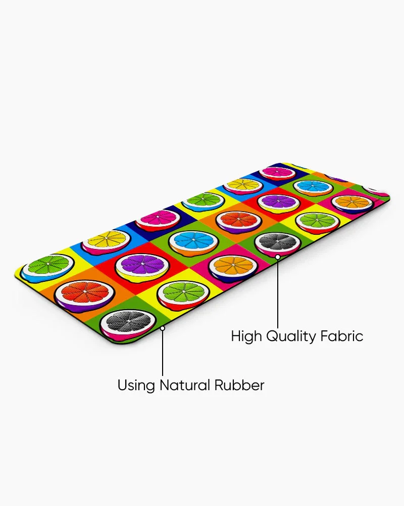 Lemon Pop Print Desk Mat - Image 4