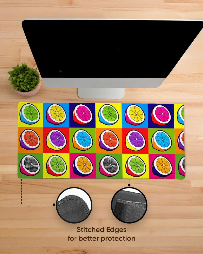 Lemon Pop Print Desk Mat - Image 5