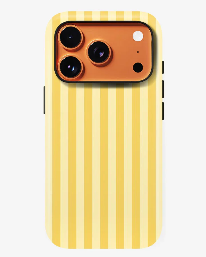 Lemon Stripes Glossy Armour Shell Phone Cover - Image 6