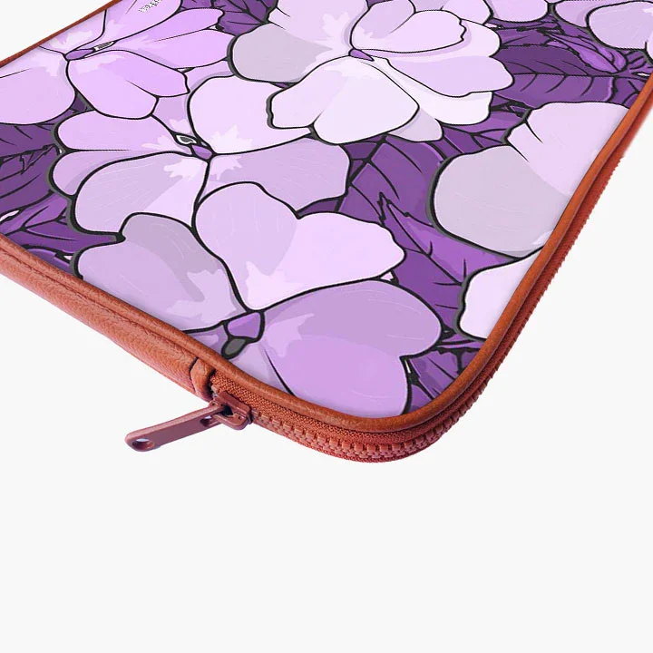 Lilac Blossom Print Laptop Sleeve - Image 16