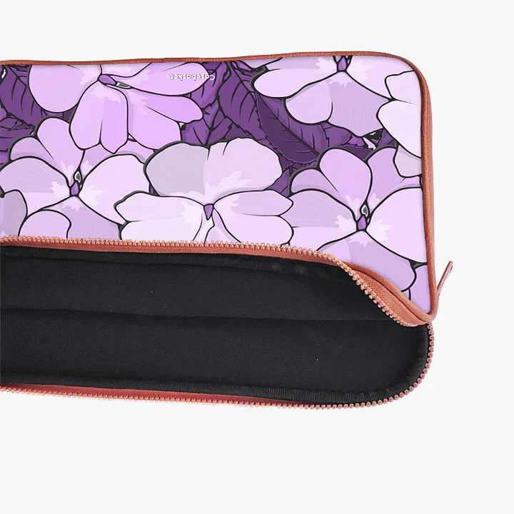 Lilac Blossom Print Laptop Sleeve - Image 18