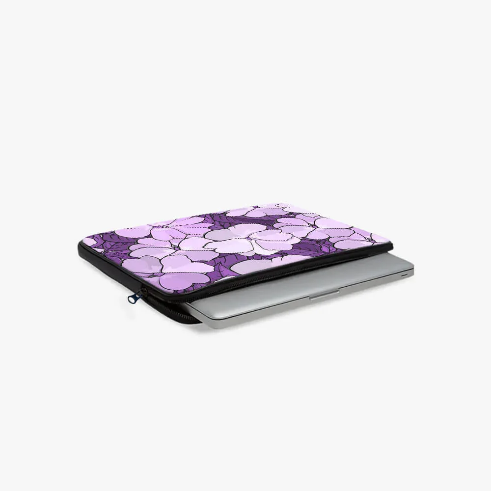 Lilac Blossom Print Laptop Sleeve - Image 2