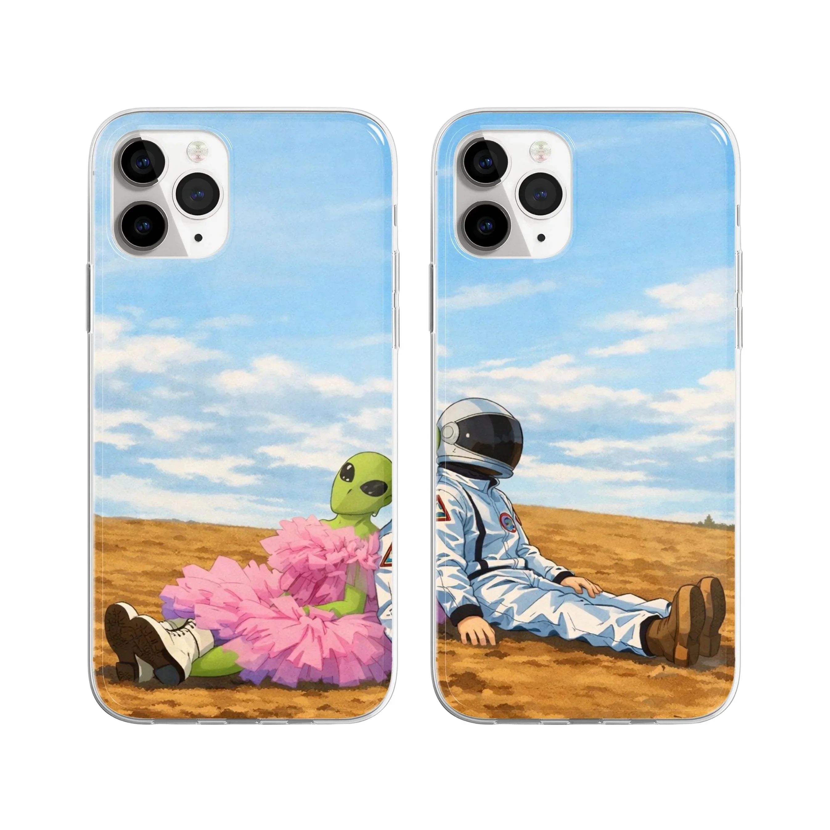 Love From Another Planet Couple Phone Cover - Image 2