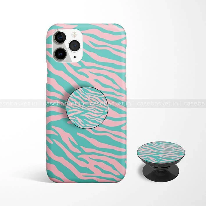 Marine Zebra Print Phone Cover - Image 3