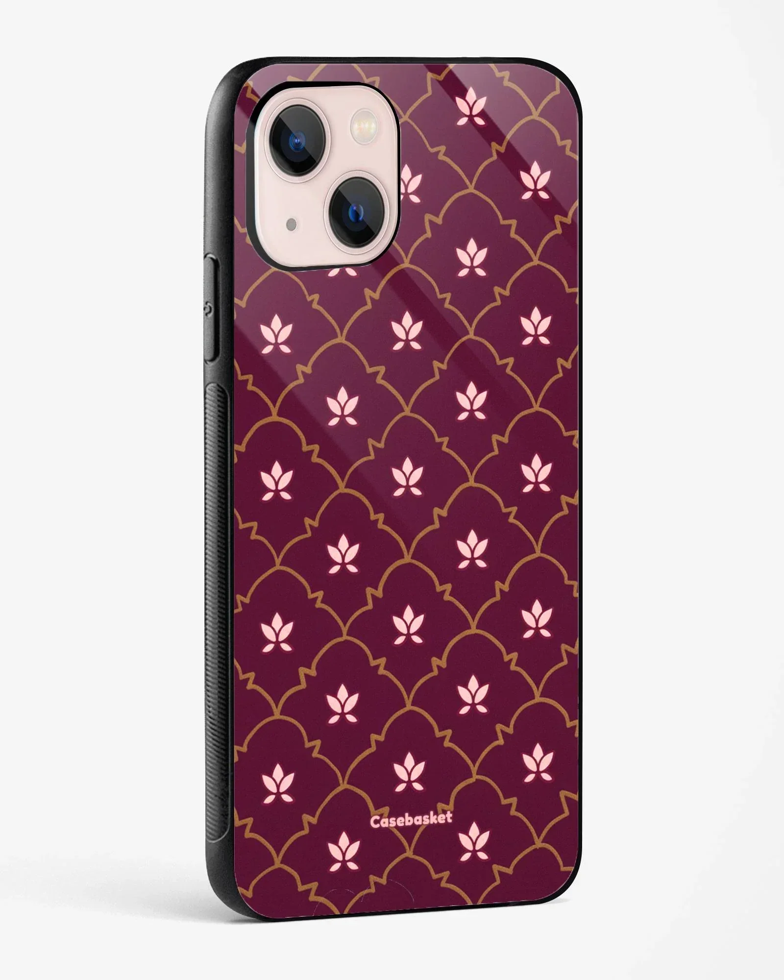 Maroon Mahal Glossy Phone Cover - Image 2
