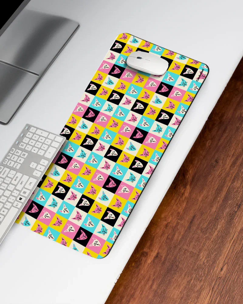Meowzical Print Desk Mat - Image 3