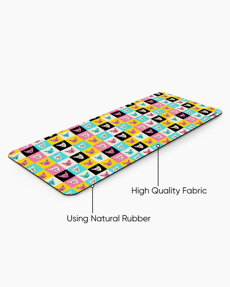 Meowzical Print Desk Mat - Image 4