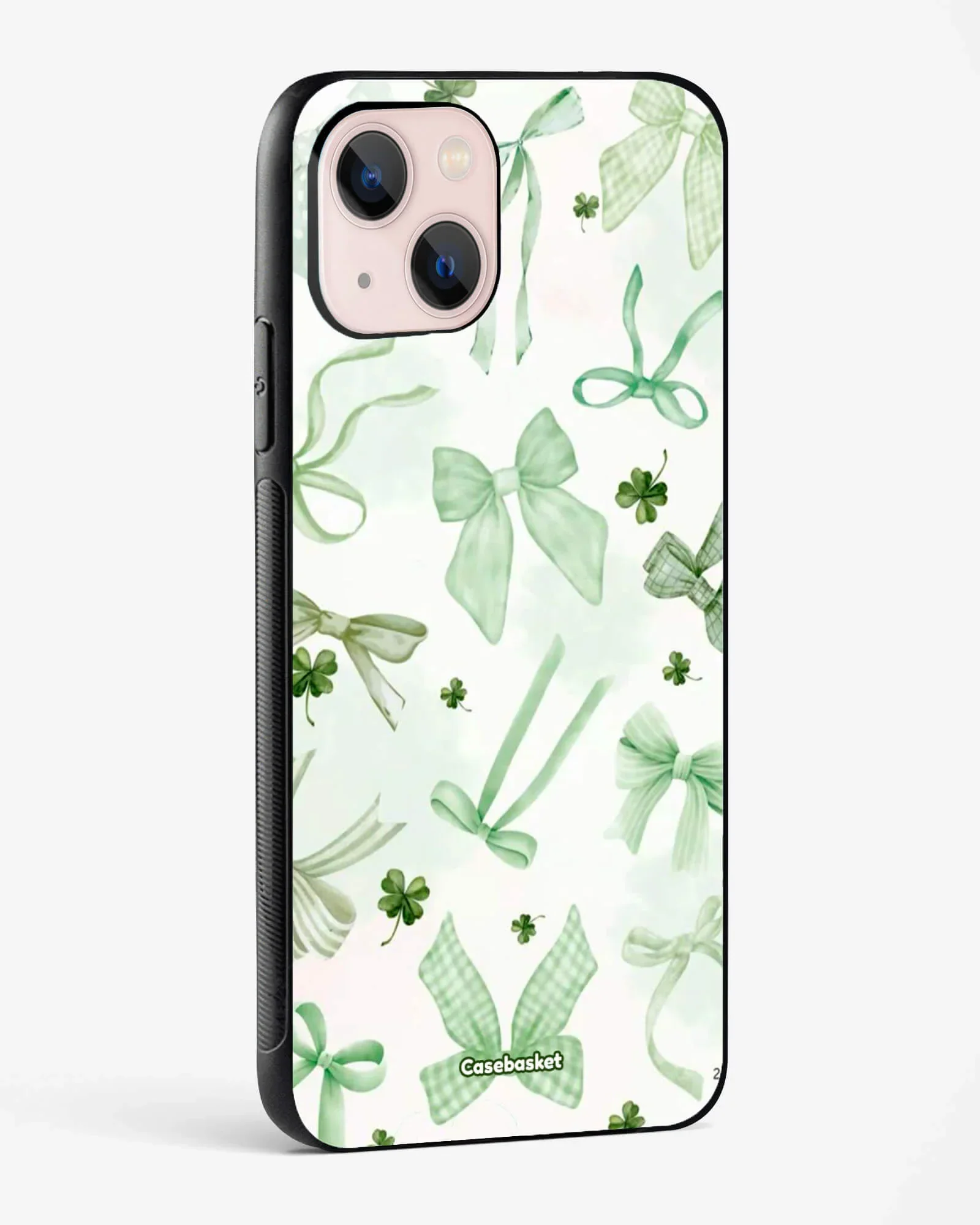 Mint Blast Bow Glossy Phone Cover - Image 2