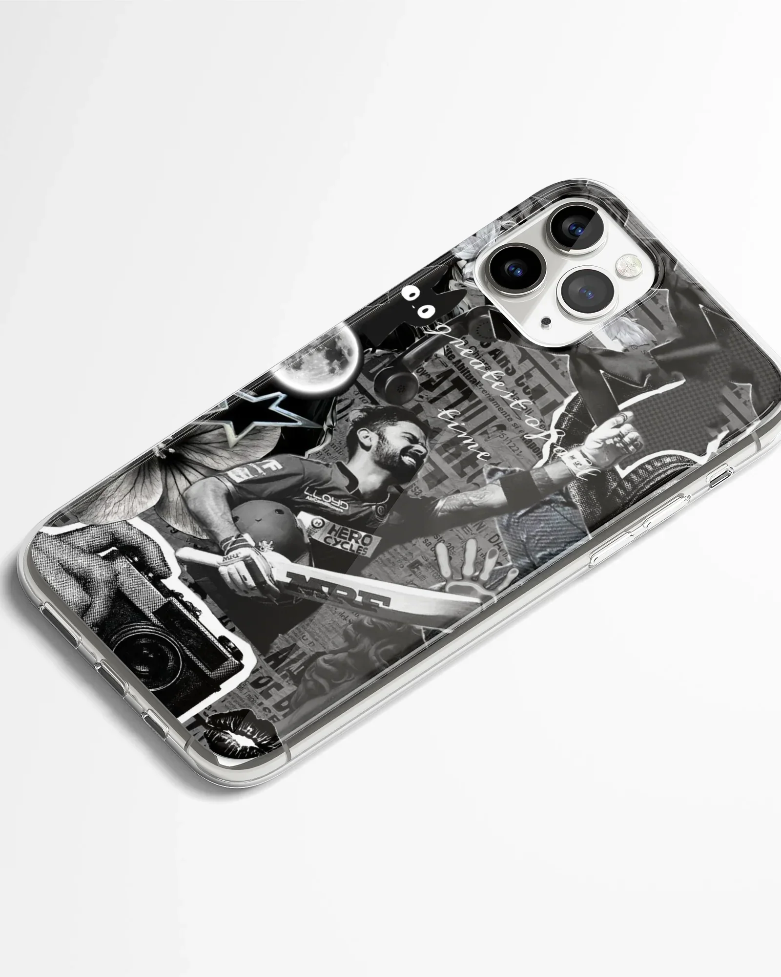 Monochrome King Kohli Phone Cover - Image 2