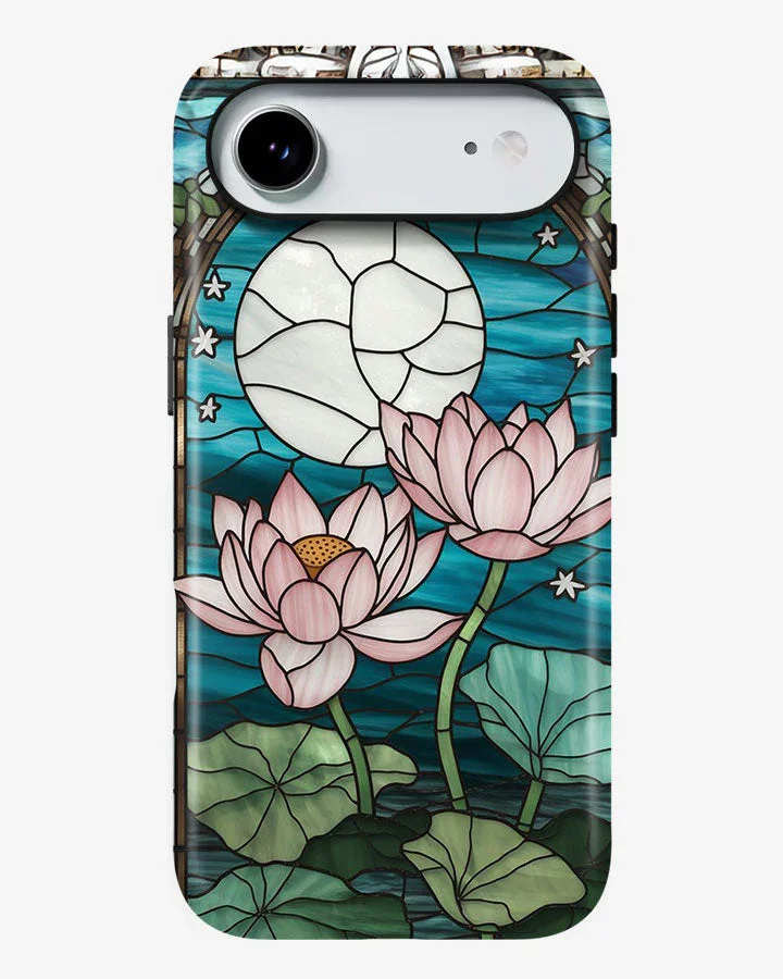 Moonlit Lotus Glossy Armour Shell Phone Cover - Image 7