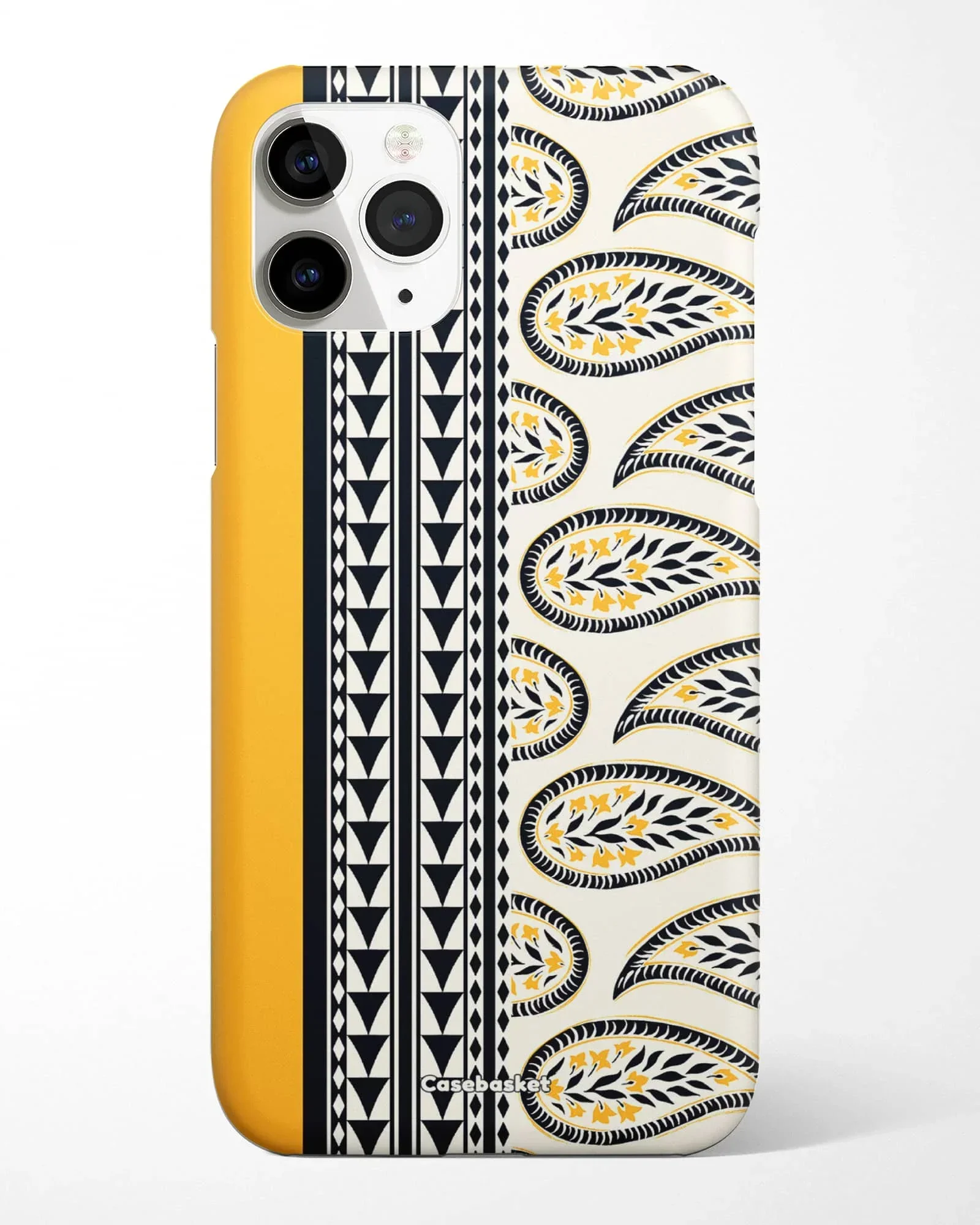 Mustard Paisley Print Phone Cover - Image 3