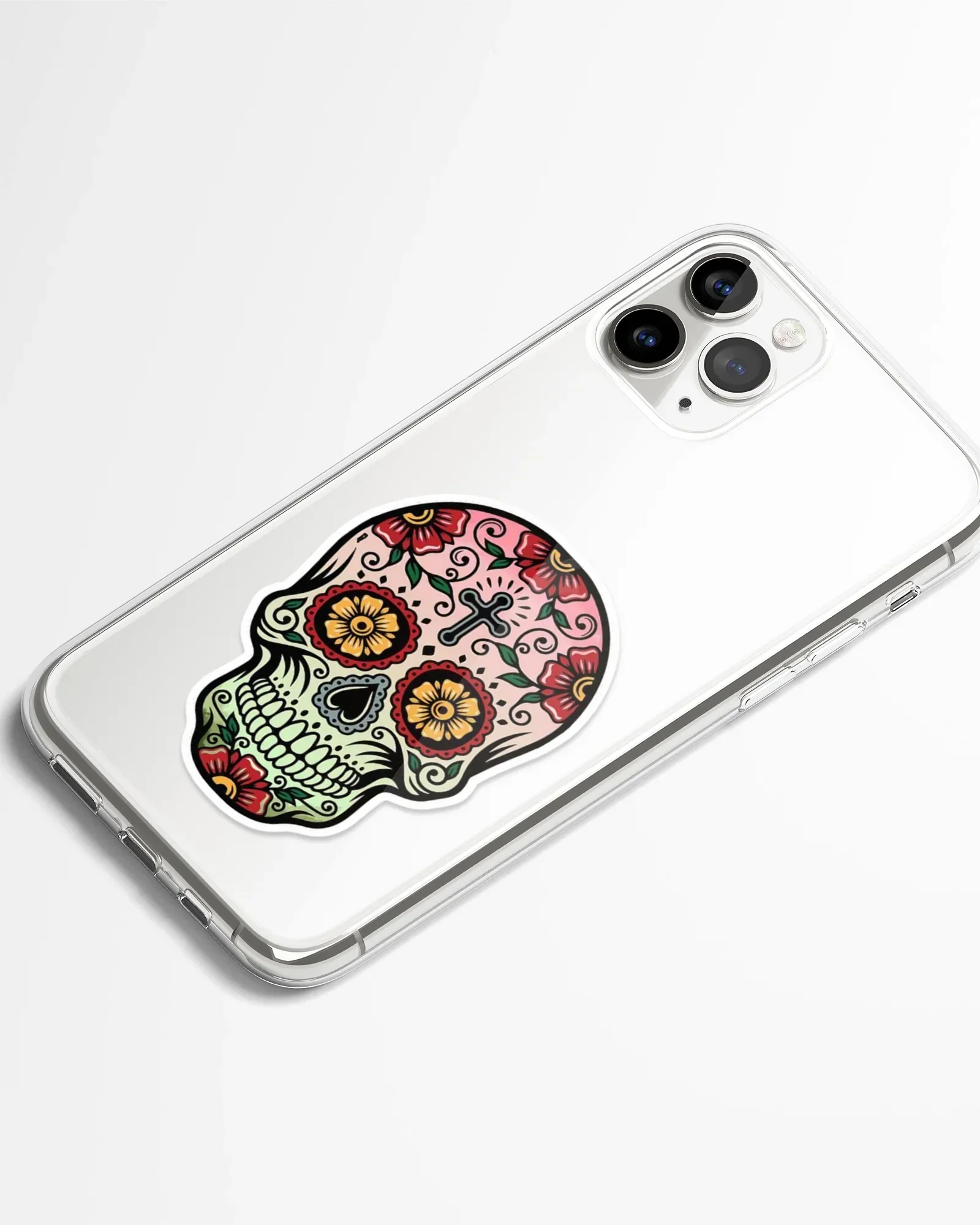 Mystic Skull Design Transparent Phone Cover - Image 2