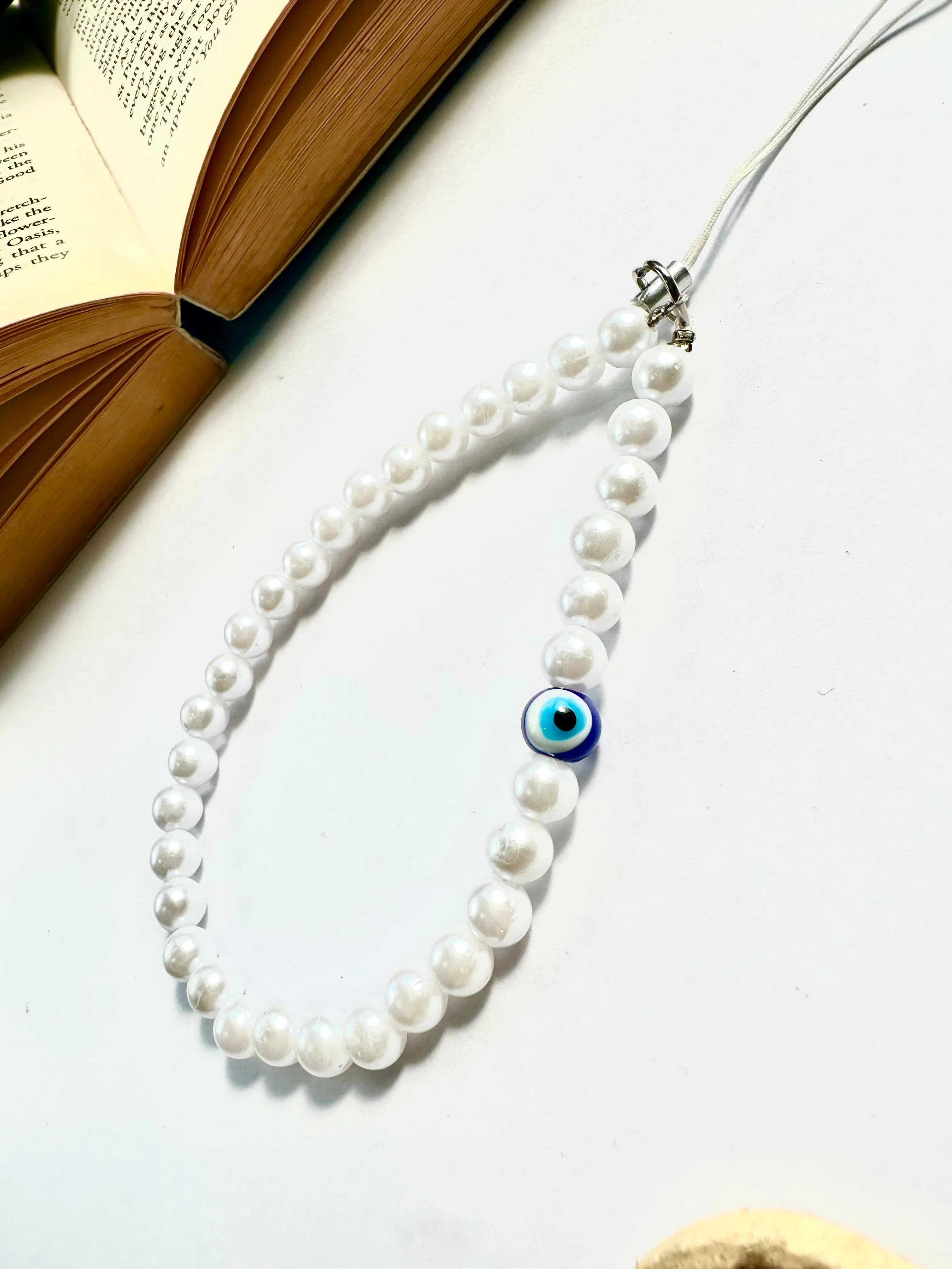 Nazar Aura Pearl Phone Chain Charm - Image 3