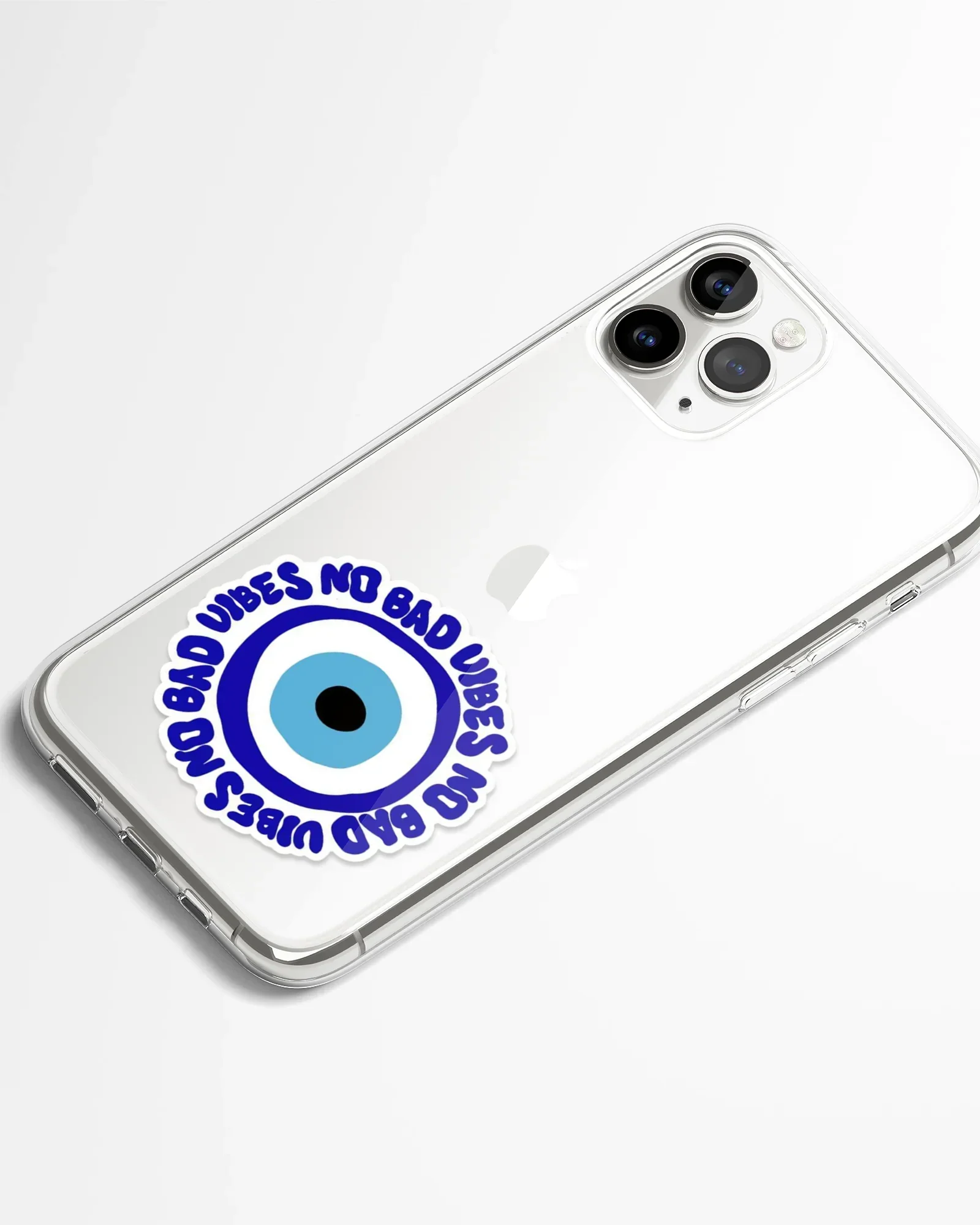 No Bad Vibes Transparent Phone Cover - Image 2