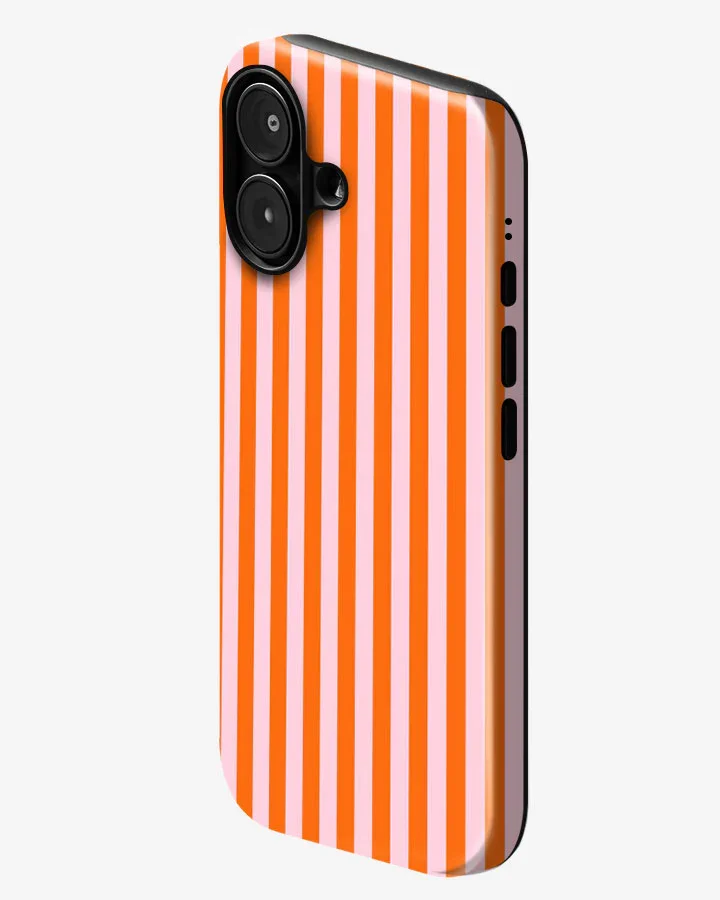 Orange Sorbet Glossy Armour Shell Phone Cover - Image 2