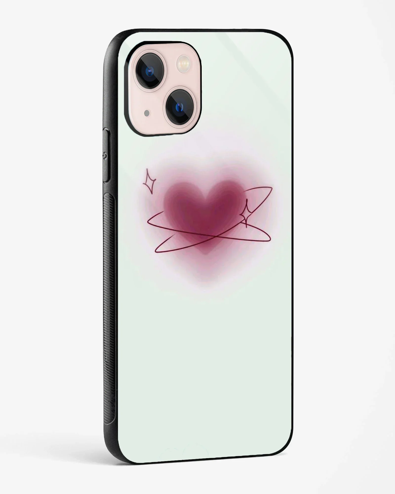 Orbiting Blush Heart Phone Cover - Image 6