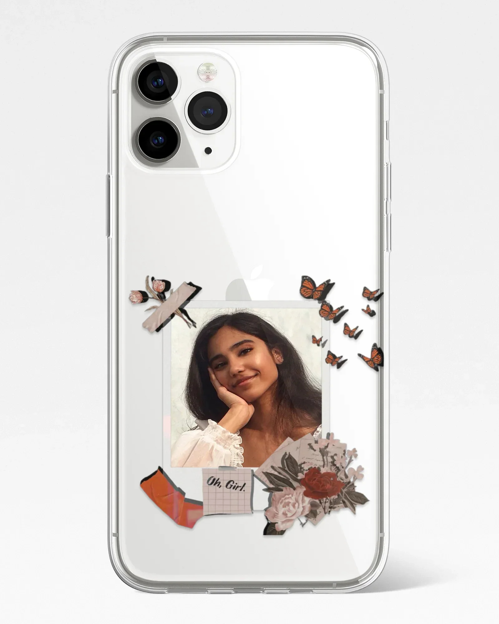 Paper Wings Polaroid Frame Transparent Silicone Cover