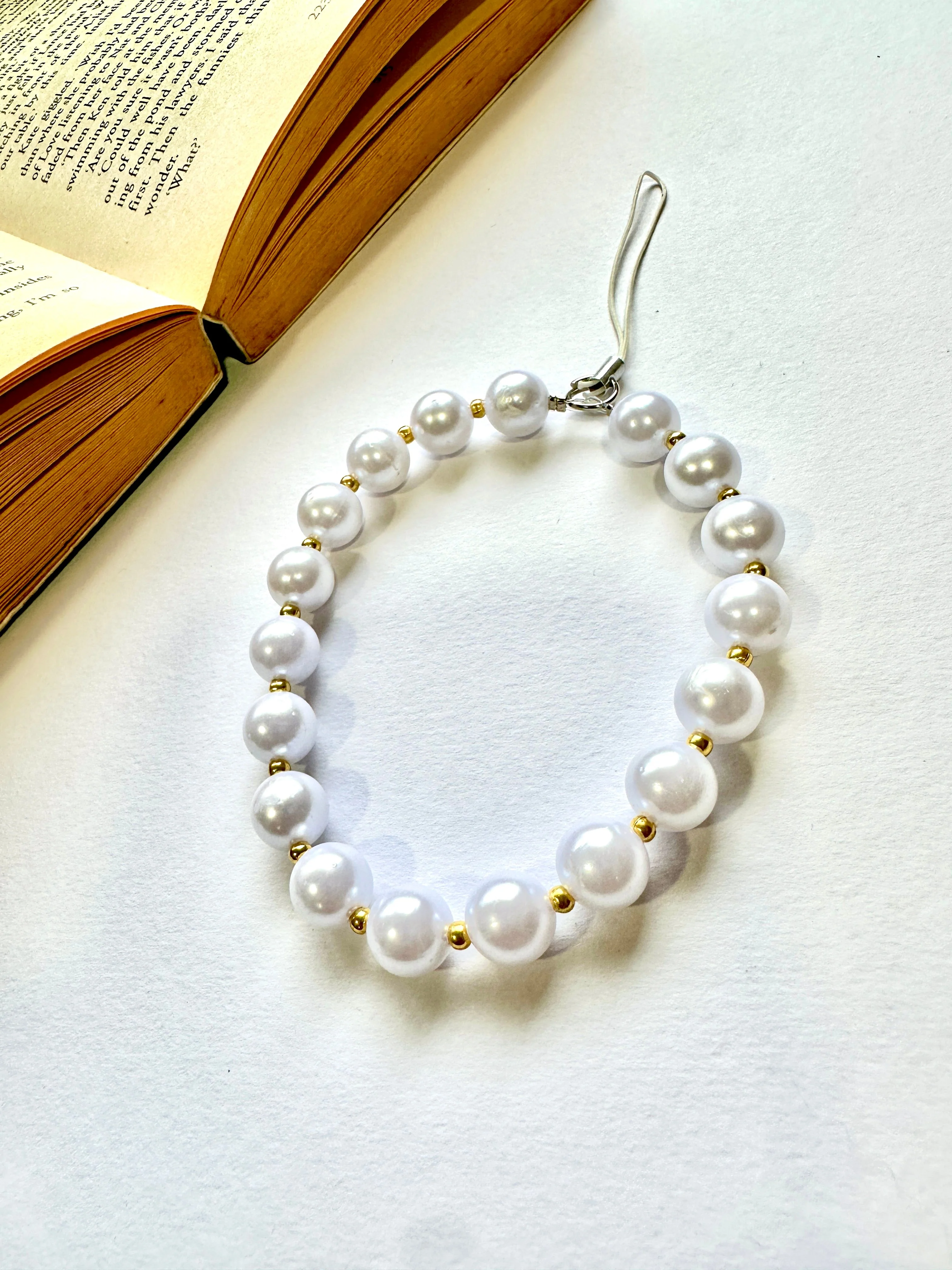 Pearl Fall Phone Chain Charm - Image 2