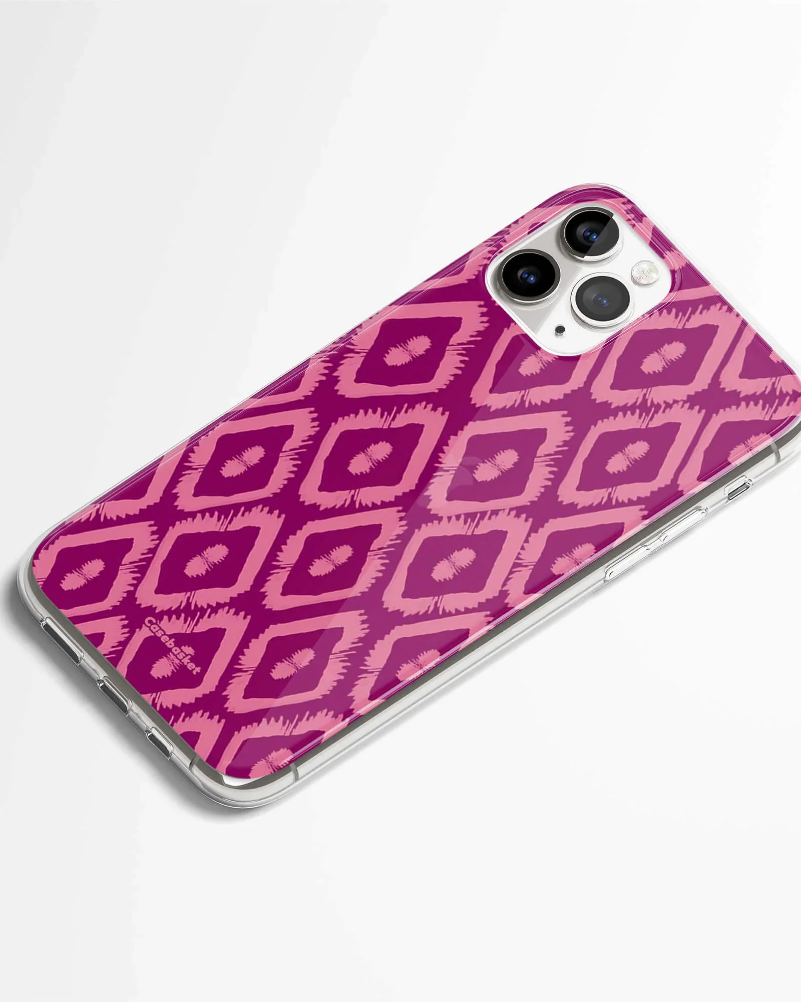 Pink Ikat Print Phone Cover - Image 2