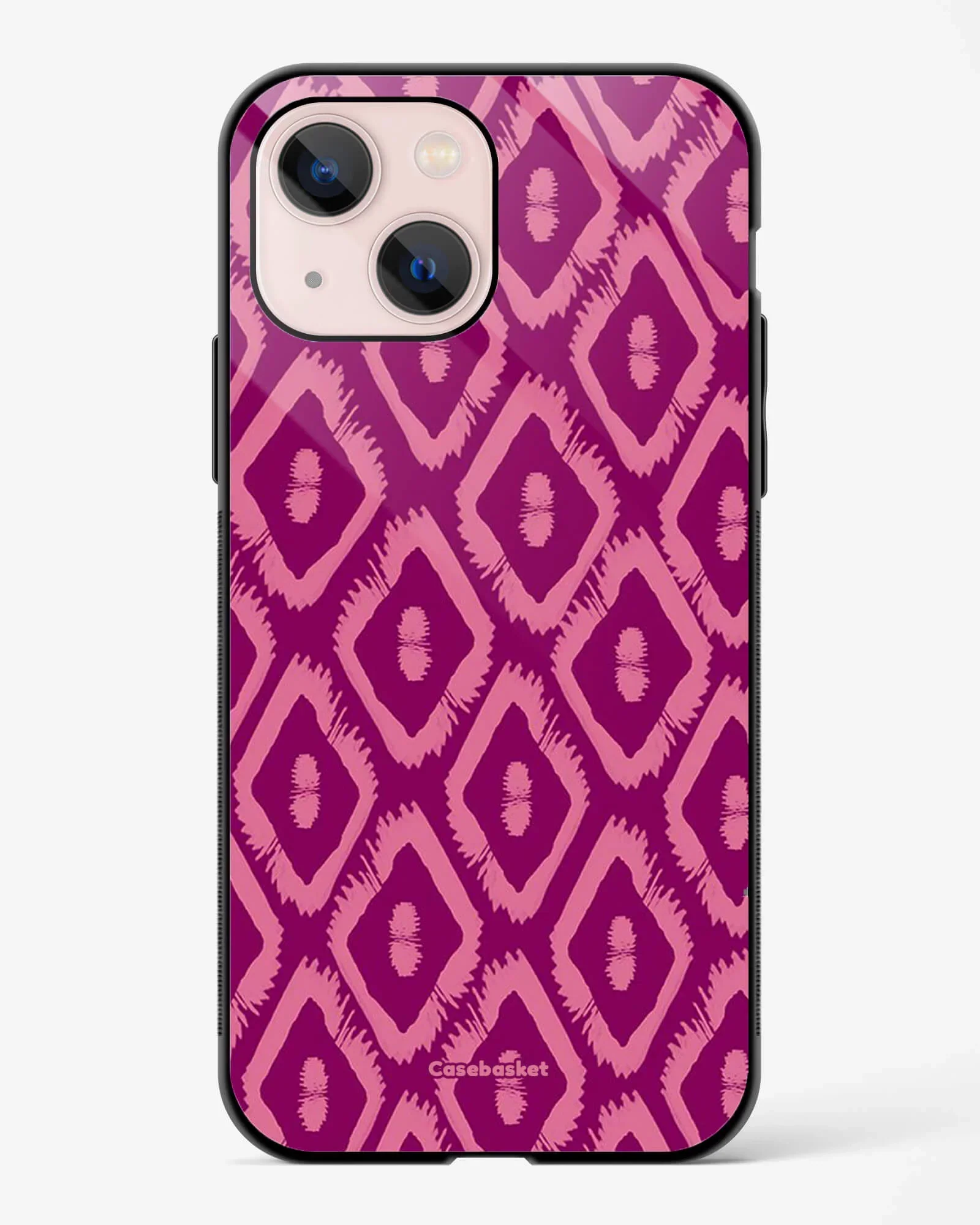 Pink Ikat Print Phone Cover - Image 5