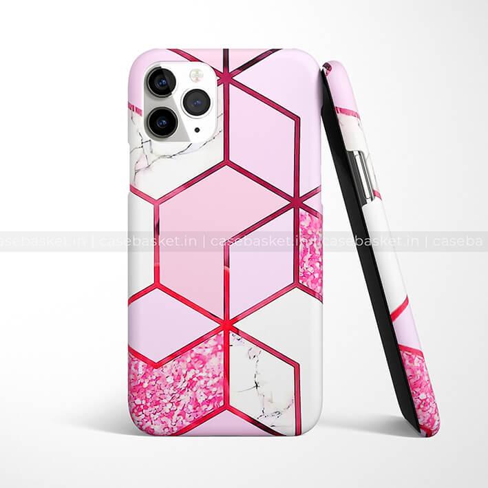 Pink Peach Geometric Phone Cover - Image 2