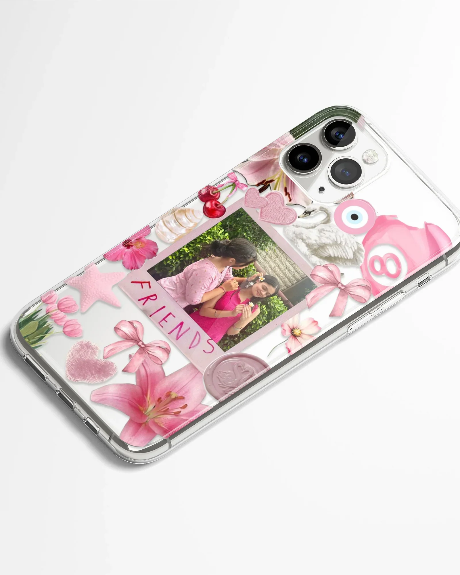 Pink Promise Frame Transparent Silicone Cover - Image 2
