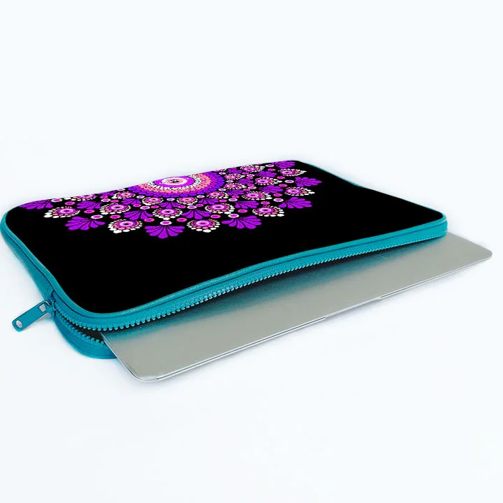 Pinkple Mandala Print Laptop Sleeve - Image 11