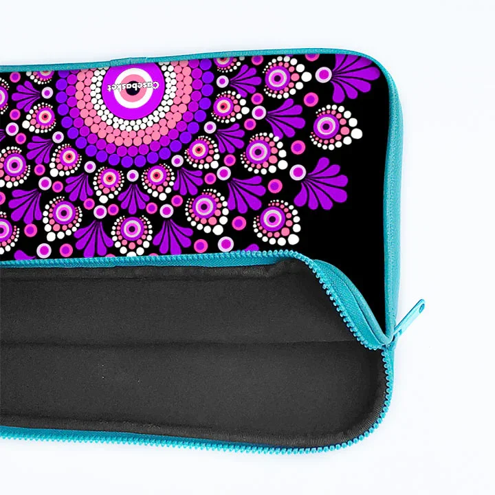Pinkple Mandala Print Laptop Sleeve - Image 13