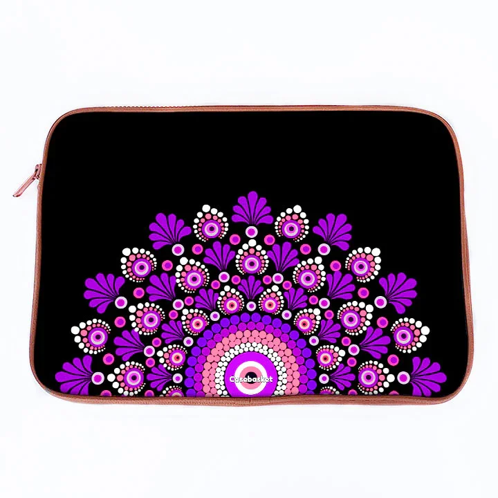 Pinkple Mandala Print Laptop Sleeve - Image 14