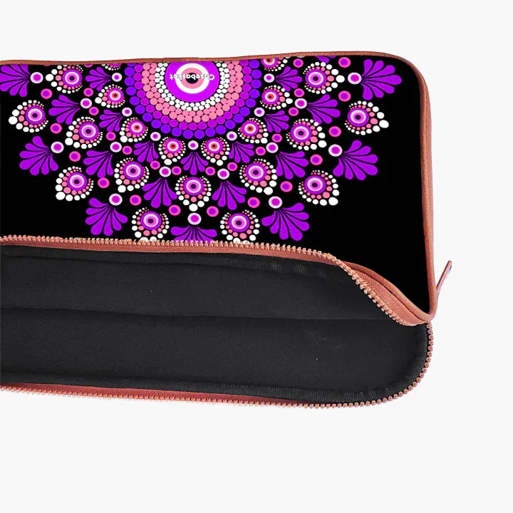 Pinkple Mandala Print Laptop Sleeve - Image 17
