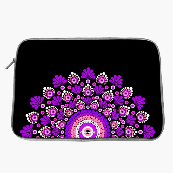Pinkple Mandala Print Laptop Sleeve - Image 19