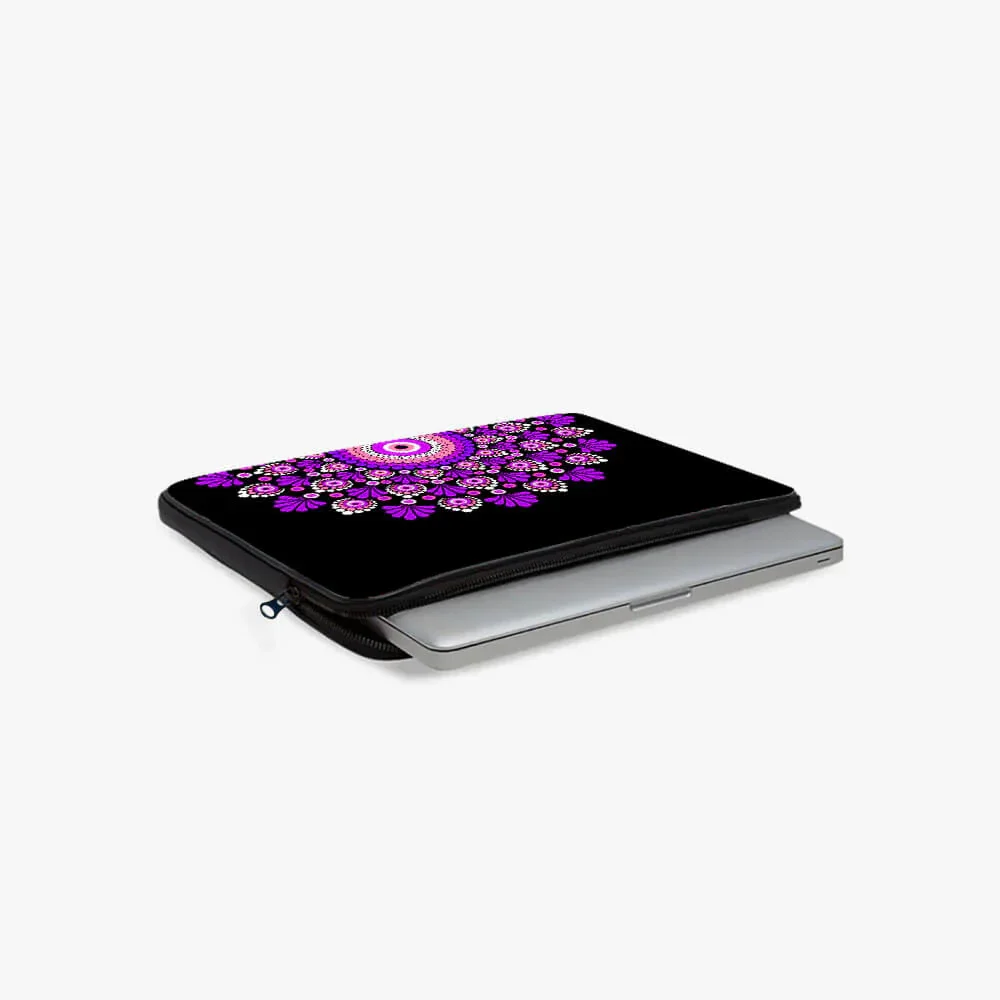 Pinkple Mandala Print Laptop Sleeve - Image 2