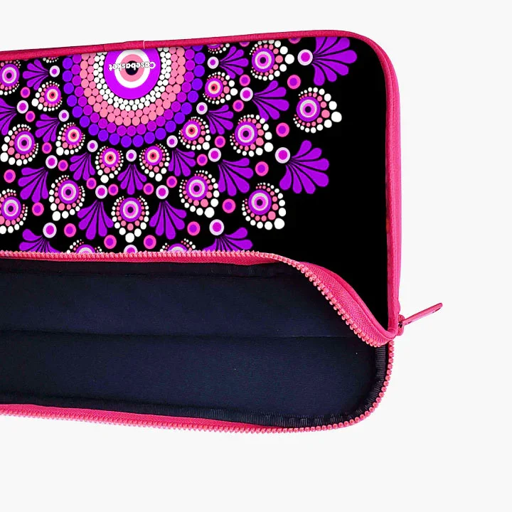 Pinkple Mandala Print Laptop Sleeve - Image 27