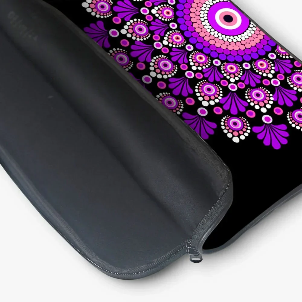 Pinkple Mandala Print Laptop Sleeve - Image 3