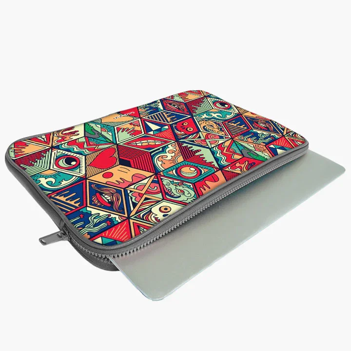 Psychedelia Print Laptop Sleeve - Image 20
