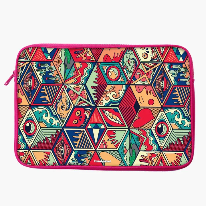 Psychedelia Print Laptop Sleeve - Image 26