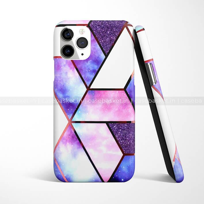 Purple Galaxy Geometric Phone Cover - Image 2