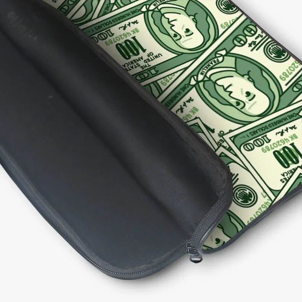 Quirky Currency Print Laptop Sleeve - Image 3