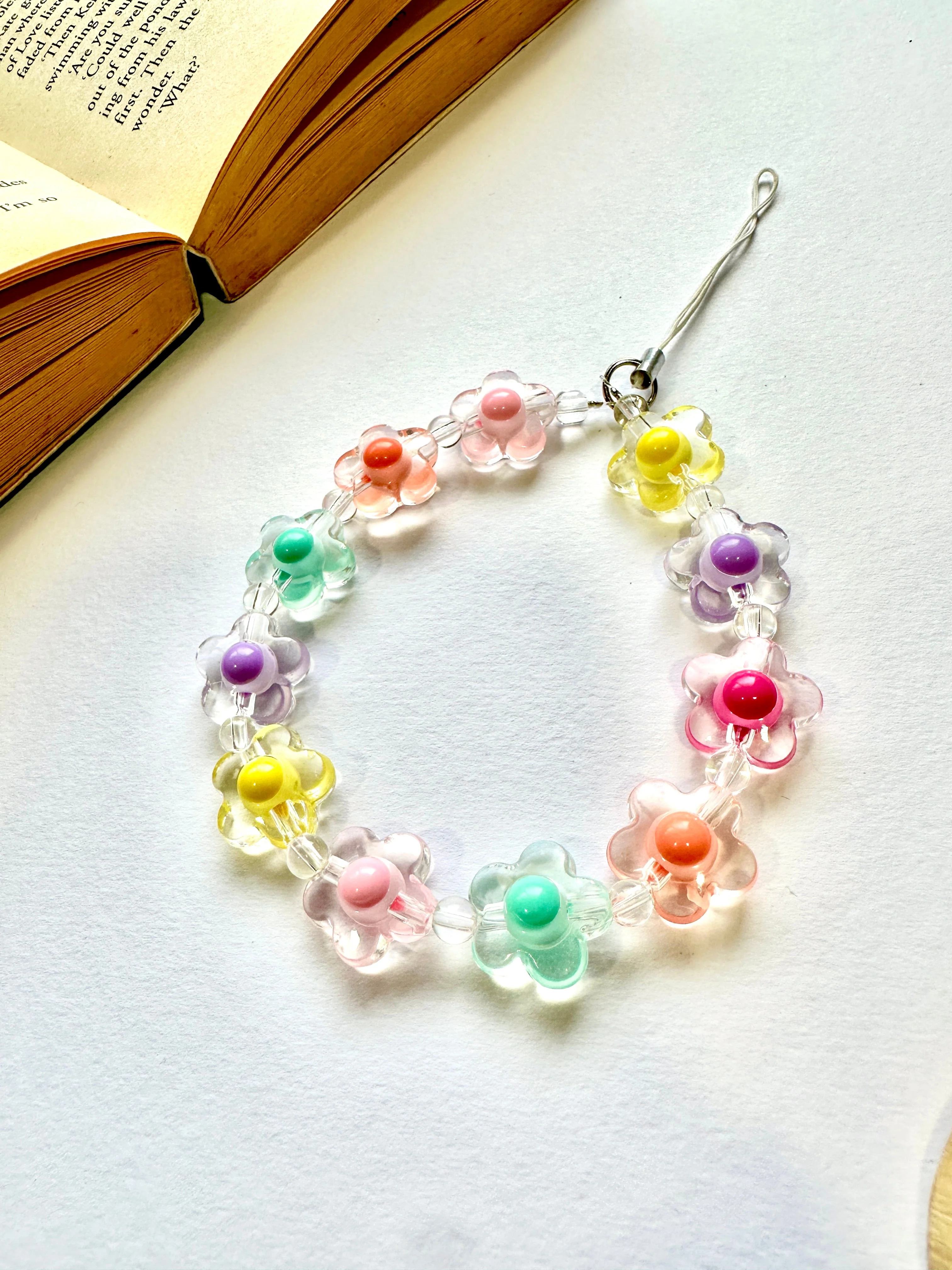 Rainbow Bloom Phone Chain Charm - Image 2