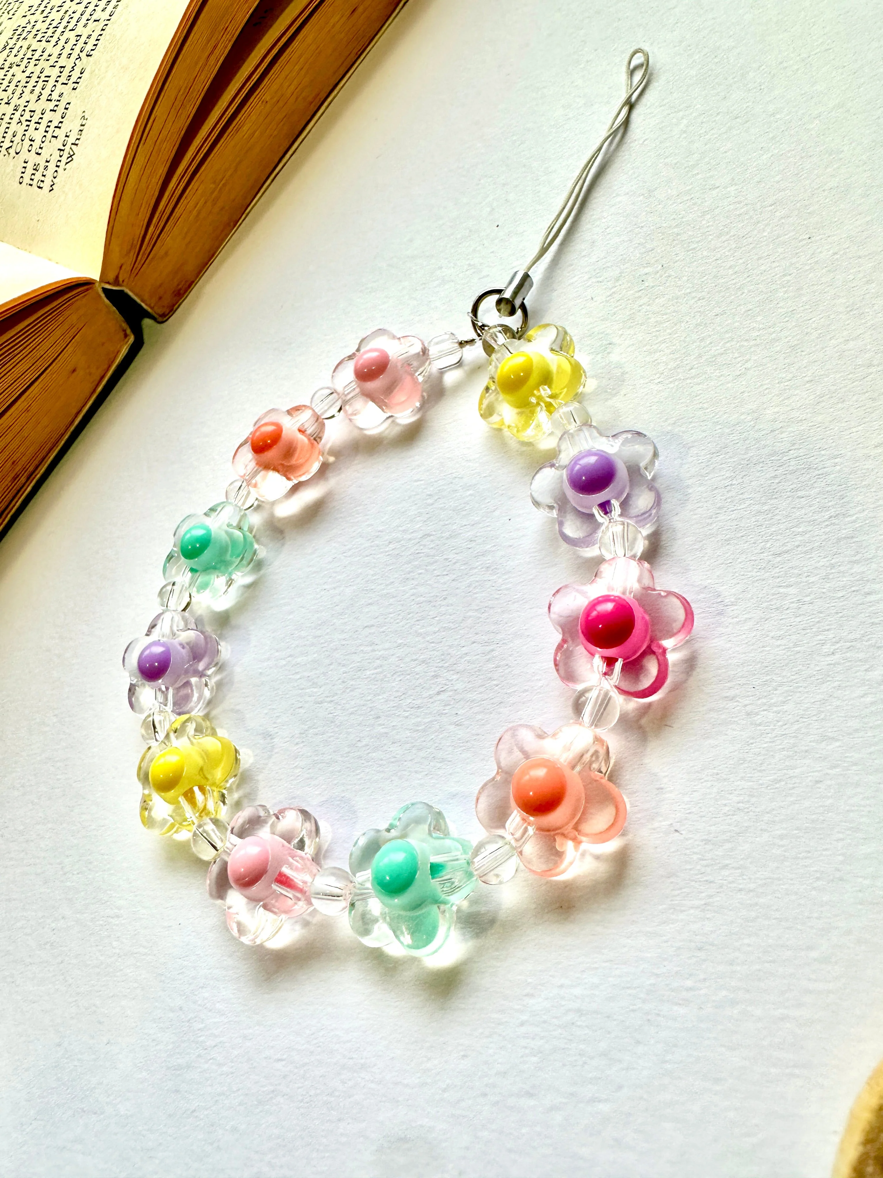 Rainbow Bloom Phone Chain Charm - Image 3