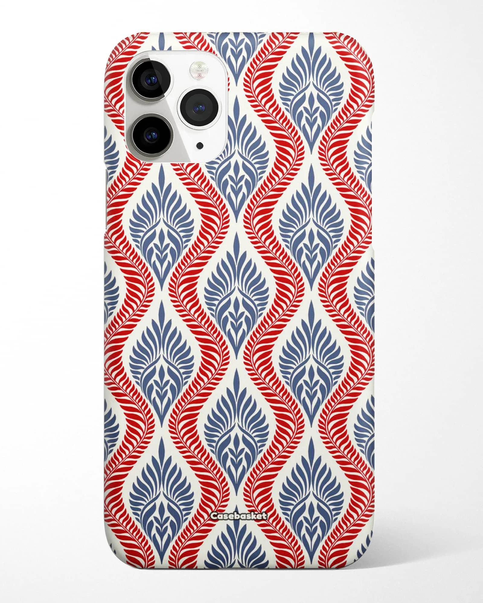 Red Blue Motif Print Phone Cover - Image 3