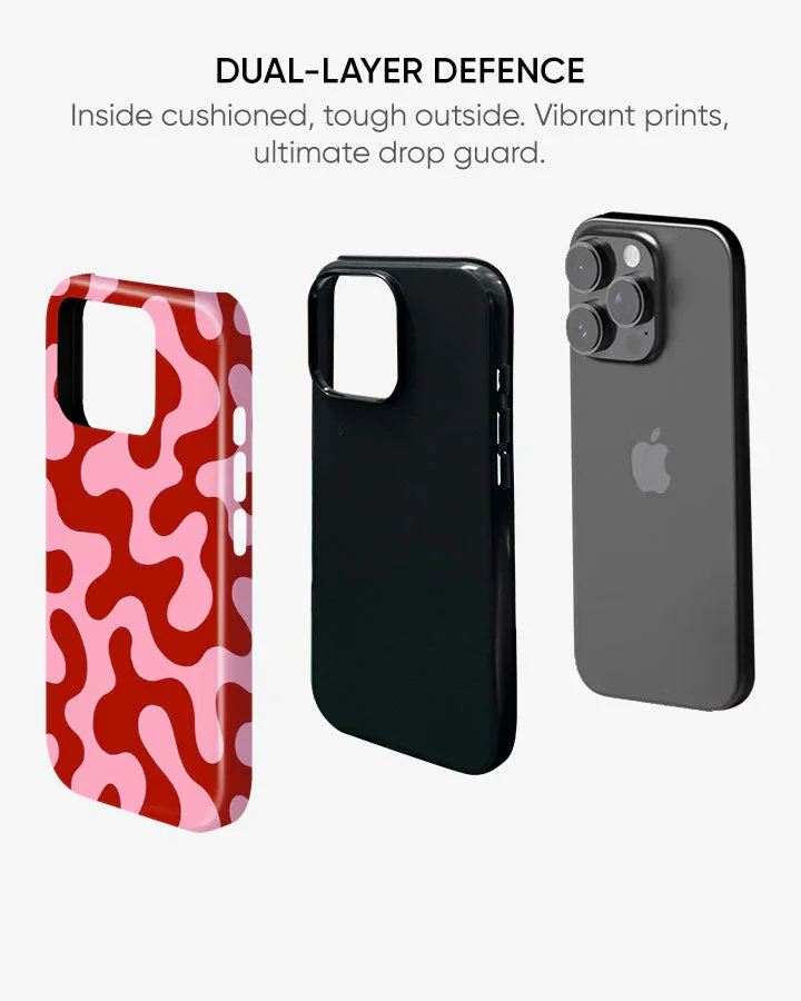 Red Drip Glossy Armour Shell Phone Cover - Image 4