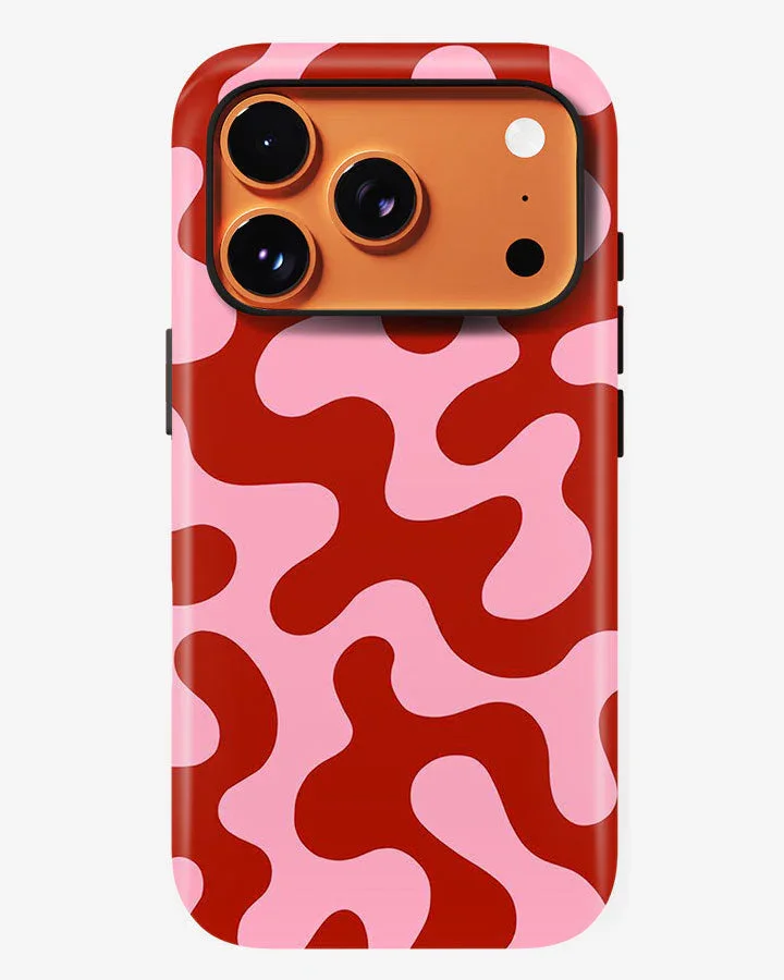 Red Drip Glossy Armour Shell Phone Cover - Image 6