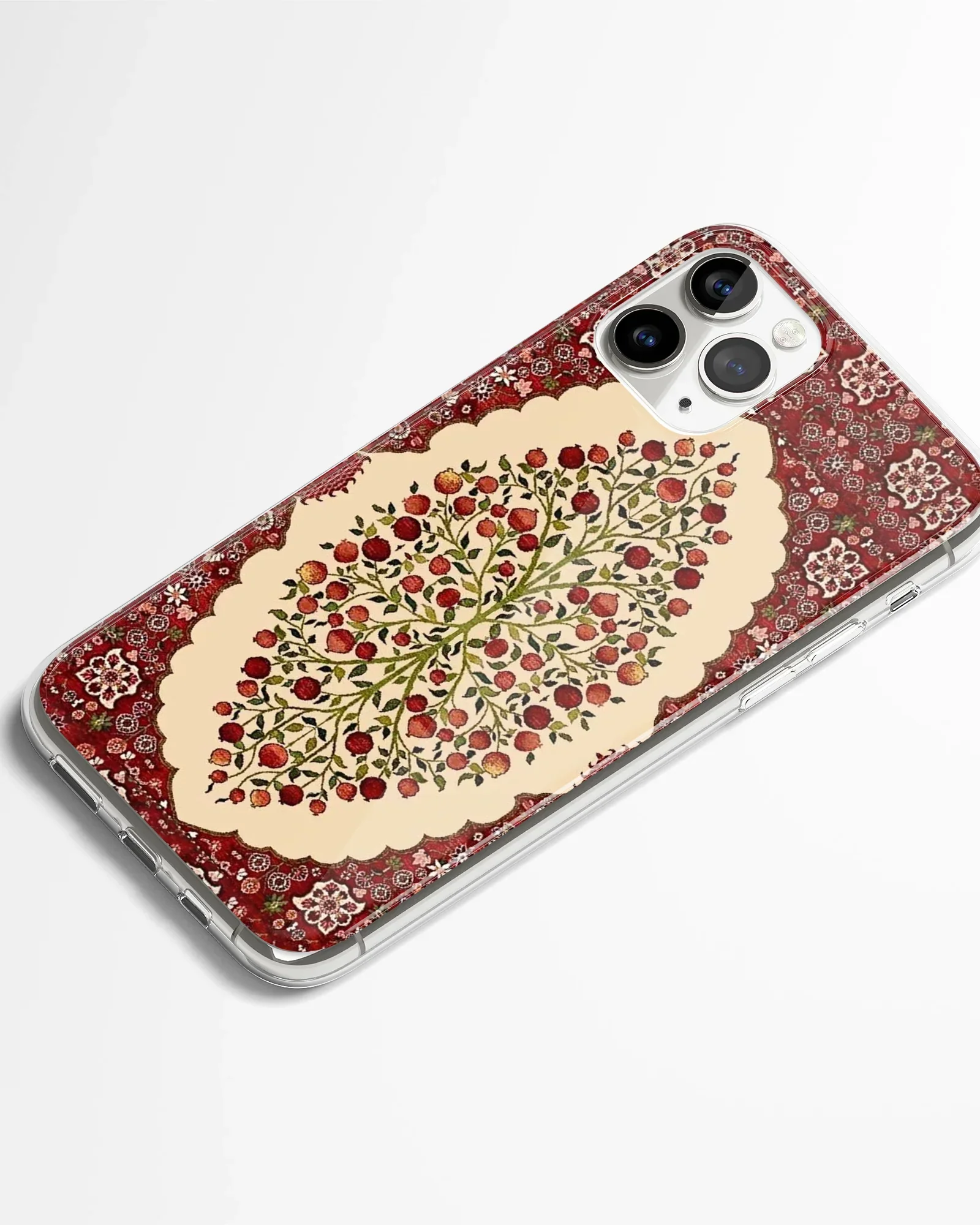 Red Orchard Mandala Phone Cover - Image 2