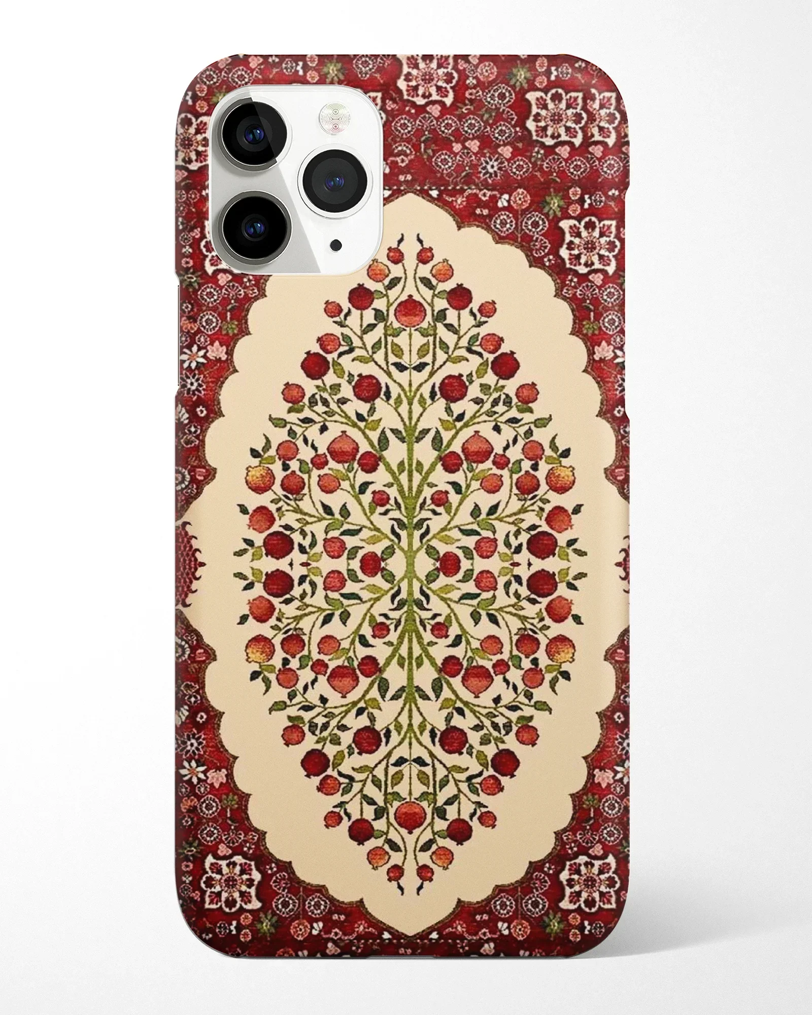 Red Orchard Mandala Phone Cover - Image 3