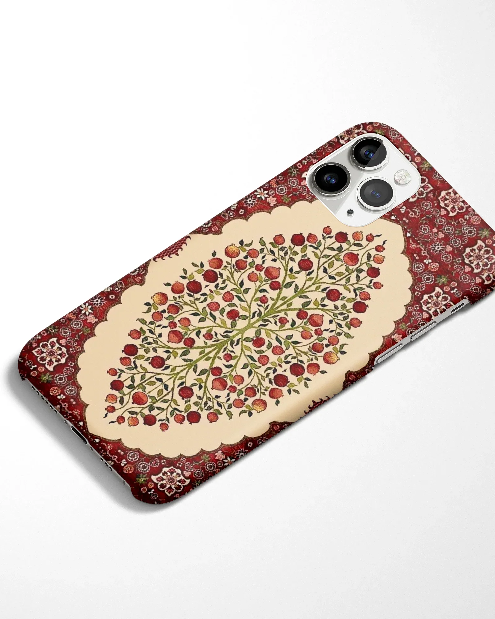 Red Orchard Mandala Phone Cover - Image 4